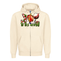 Joy To The World Christmas Wine Zipper Hoodie | Teevron