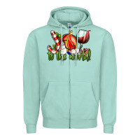 Seafoam joy to the world christmas wine Zipper Hoodie - FaDigitalArtStudio