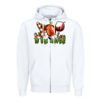 White joy to the world christmas wine Zipper Hoodie - FaDigitalArtStudio