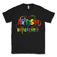Black autism stitch seeing the world differently Classic Tee - Zillion Design Studio