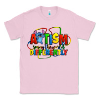 Bubblegum Pink autism stitch seeing the world differently Classic Tee - Zillion Design Studio