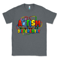 Charcoal Heather autism stitch seeing the world differently Classic Tee - Zillion Design Studio