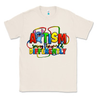 Natural autism stitch seeing the world differently Classic Tee - Zillion Design Studio
