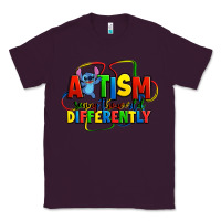 Plum autism stitch seeing the world differently Classic Tee - Zillion Design Studio