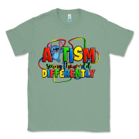 Sage autism stitch seeing the world differently Classic Tee - Zillion Design Studio