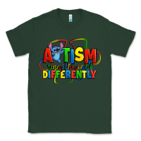 Sports Green autism stitch seeing the world differently Classic Tee - Zillion Design Studio