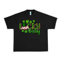 Black Lucky Baby With Pig Urban Heavy Tee - RanaPortraitStore