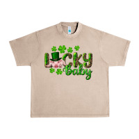 French Oak Lucky Baby With Pig Urban Heavy Tee - RanaPortraitStore