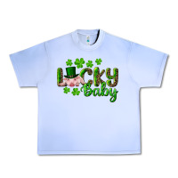 Grape Ice Lucky Baby With Pig Urban Heavy Tee - RanaPortraitStore