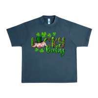 Midnight Navy Lucky Baby With Pig Urban Heavy Tee - RanaPortraitStore