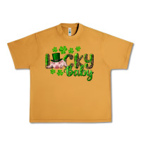 Peanut Butter Lucky Baby With Pig Urban Heavy Tee - RanaPortraitStore