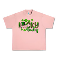 Salmon Lucky Baby With Pig Urban Heavy Tee - RanaPortraitStore