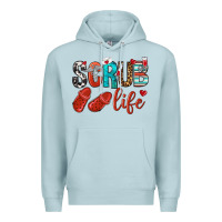 Blue Mist scrub life Premium Hoodie - NancyCooperArtShop