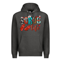 Charcoal Heather scrub life Premium Hoodie - NancyCooperArtShop