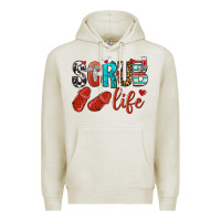 Oatmeal Heather scrub life Premium Hoodie - NancyCooperArtShop