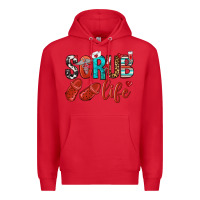 Red scrub life Premium Hoodie - NancyCooperArtShop
