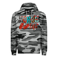 Slate Camo scrub life Premium Hoodie - NancyCooperArtShop