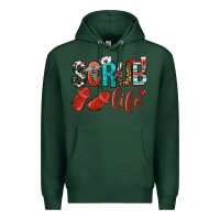 Sports Green scrub life Premium Hoodie - NancyCooperArtShop