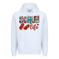 White scrub life Premium Hoodie - NancyCooperArtShop