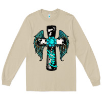Mushroom cross faith gemstone wings Long Sleeve Tee - RanaPortraitStore
