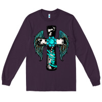 Plum cross faith gemstone wings Long Sleeve Tee - RanaPortraitStore
