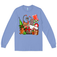 Colony Blue nurse  and christmas Long Sleeve Tee - AdoDesignShop