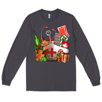 Smoke nurse  and christmas Long Sleeve Tee - AdoDesignShop