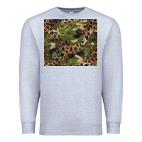 Heather Grey camouflage  leopard Premium Sweatshirt - BarkalooDesign