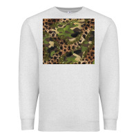 Oatmeal Heather camouflage  leopard Premium Sweatshirt - BarkalooDesign