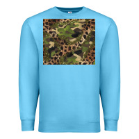 Ocean Blue camouflage  leopard Premium Sweatshirt - BarkalooDesign