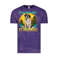 Cloud Purple life is better with a st.bernard Vintage Tee - texasbilliewilder