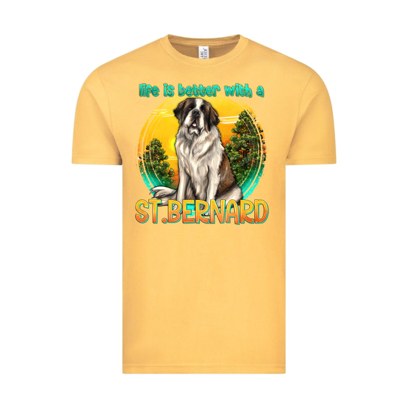 Life Is Better With A St.bernard Vintage Tee by texasbilliewilder | Teevron