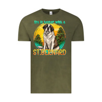 Vintage Olive life is better with a st.bernard Vintage Tee - texasbilliewilder