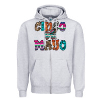Heather Grey cinco de mayo Zipper Hoodie - RacoonDesign