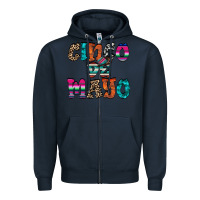 Navy cinco de mayo Zipper Hoodie - RacoonDesign