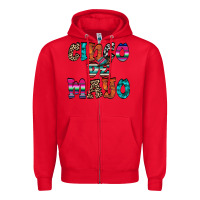 Red cinco de mayo Zipper Hoodie - RacoonDesign