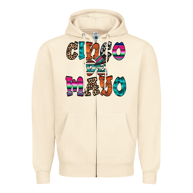Cinco De Mayo Zipper Hoodie by RacoonDesign | Teevron