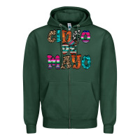 Sports Green cinco de mayo Zipper Hoodie - RacoonDesign