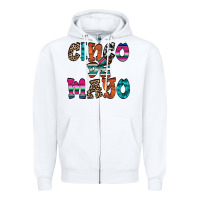 White cinco de mayo Zipper Hoodie - RacoonDesign