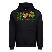 Black Peace Love St.Patrick's Day Urban Hoodie - BundleAndBundleShop