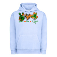 Pigment Grape Ice Peace Love St.Patrick's Day Urban Hoodie - BundleAndBundleShop