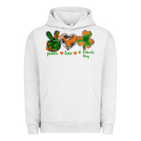 Pigment Lunar Rock Peace Love St.Patrick's Day Urban Hoodie - BundleAndBundleShop