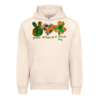 Sandshell Peace Love St.Patrick's Day Urban Hoodie - BundleAndBundleShop