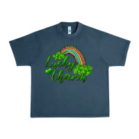 Midnight Navy Lucky charm rainbow and shamrocks Urban Heavy Tee - RanaPortraitStore