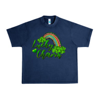 Navy Lucky charm rainbow and shamrocks Urban Heavy Tee - RanaPortraitStore