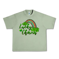 Oil Green Lucky charm rainbow and shamrocks Urban Heavy Tee - RanaPortraitStore