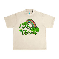 Sandshell Lucky charm rainbow and shamrocks Urban Heavy Tee - RanaPortraitStore