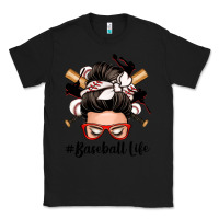 Black baseball life messy bun Classic Tee - Zillion Design Studio