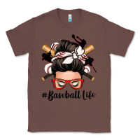 Chestnut baseball life messy bun Classic Tee - Zillion Design Studio