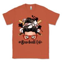 Copper baseball life messy bun Classic Tee - Zillion Design Studio